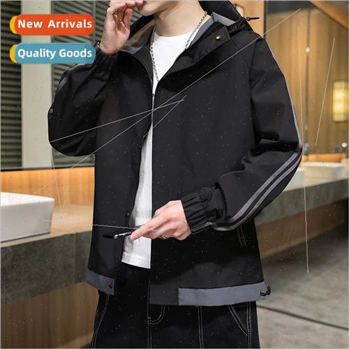 2022 spring new jacket jacket men loose loose versatile casu