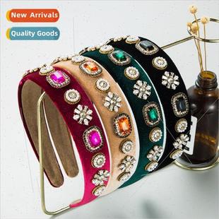 fashion velvet geometric Hair accessories new alloy bands