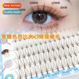 Eyelashes Mixed Barbie Row Volume False Large Caramel Pack