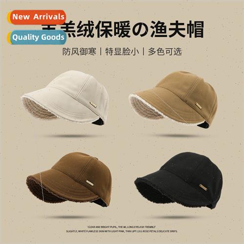 Autumn winter star hat female show face small wide-brimmed f