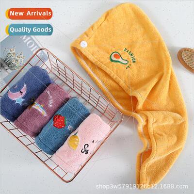 Dry hair cap coral fleece thickened super absorbent shower c
