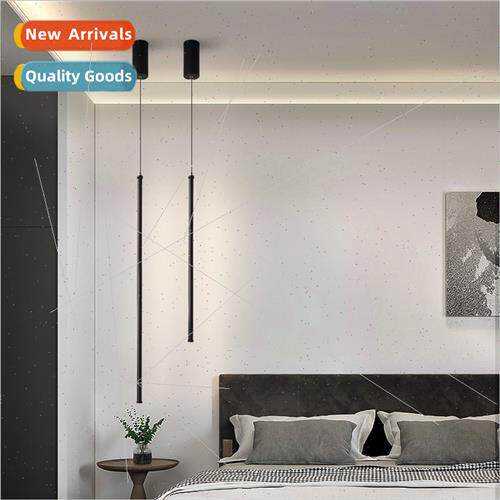 Minimalist line chandelier Scandinavian living room backgrou