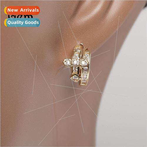 Europe accessories sword justice earrings copper set zirconi