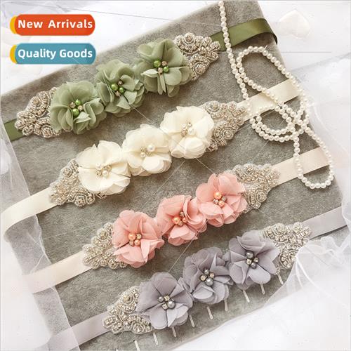 XW201 Bridal Wedding Bridesmaid Dresses Belt Materny Pearl F