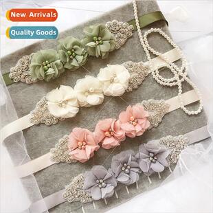 XW201 Bridal Wedding Bridesmaid Dresses Belt Materny Pearl F