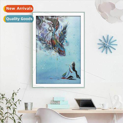 2022 New Flying Fish Cross Stch Full Stch Thread Embroidery