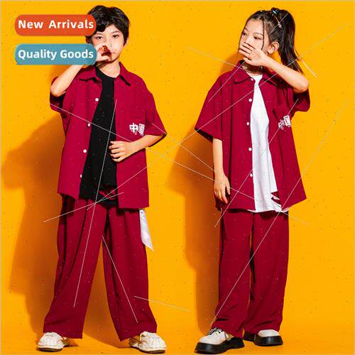 Childrens Set Dance  Clothing Permance Costume Boys Su hipho