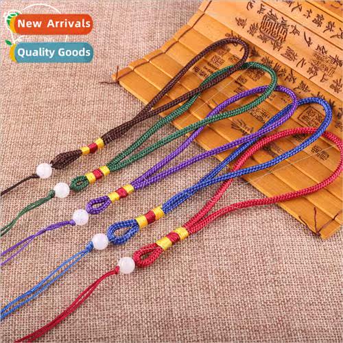 New round bead handle rope Diy handmade braided rope pendant