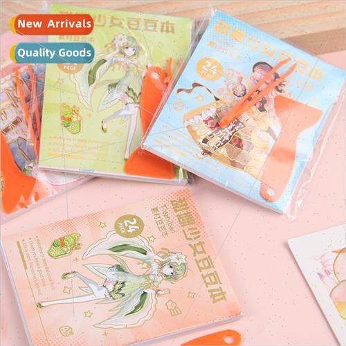 Childrens teenage girls stickers beanies book diy cartoon cr