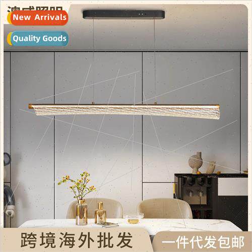 ght luxury long chandelier simple Scandinavian LED dining ch