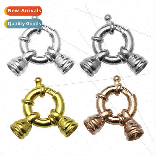 s925 silver spring clasp creative  diy bracelet connection a