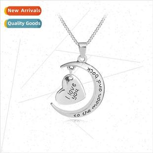 you Moon Europe Love love Back Necklace