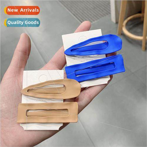 New Korean niche design texture frosted irregular hair clips