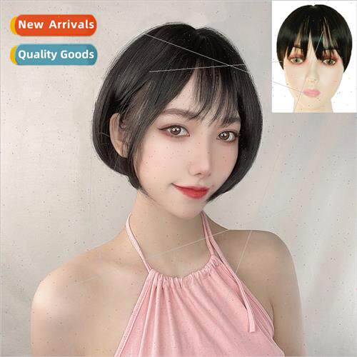 Wig female short hair to cover gray hair head hair replaceme