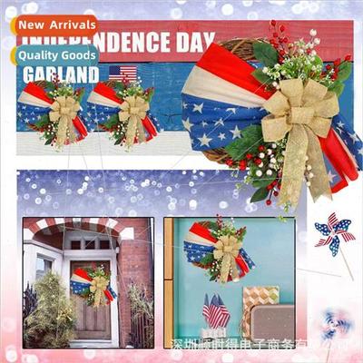 American Independence Day Wreath July 4th Front Door America
