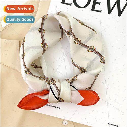 2021 Mulberry silk new square scarf female Korean chain spri