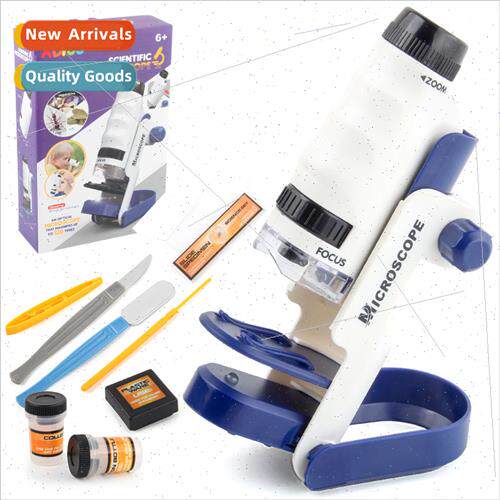 Upgraded  children mini microscope school area science exper