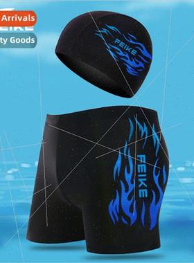 Mens swim trunks polyester soaking hot springs boxer shorts