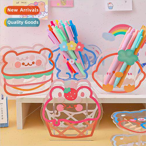 Acrylic pen container creative transparent shaped organizer