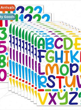 2 inch alphanumeric stickers vinyl waterproof creative poste