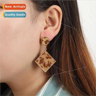 Winter  fashion geometric earrings fur weaving earrings HK r