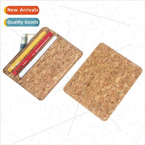 Natural cork grain cork card case bus IC card holder bank ca