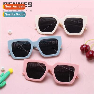 new wide-legged letters hollow large square frame children s