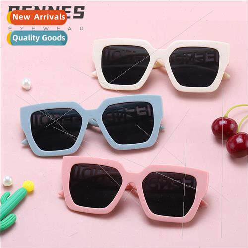 new wide-legged letters hollow large square frame children s