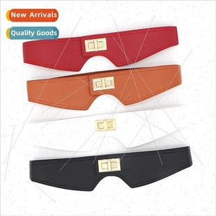 female wide skirt fashion dec waistband elastic mple belt