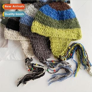 hhooked velvet cap couple matching wool hundred circle