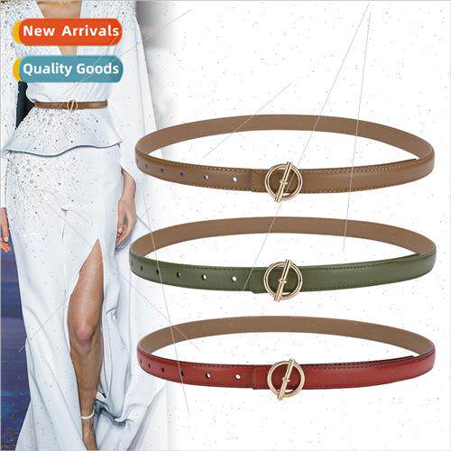 Spring belt cowhide Korea ins wind nd waist belt dress pants
