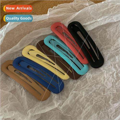 Frosted bb clip black hair clips female side hair bangs clip