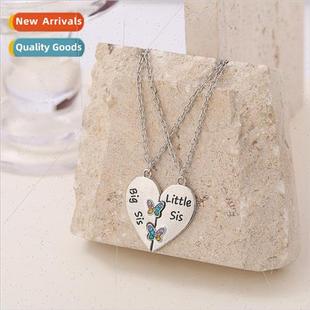 student female engraved Necklace senior ins niche sense new