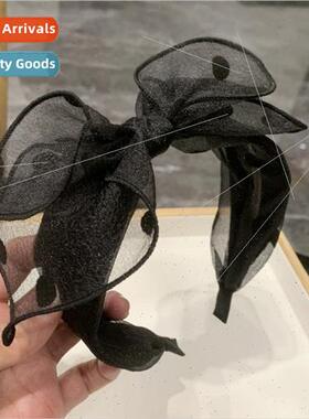 Spring Summer mesh bow hair band simple senior sense hair ac