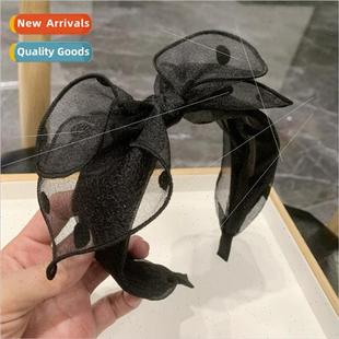 bow hair sense Summer senior mesh simple Spring band