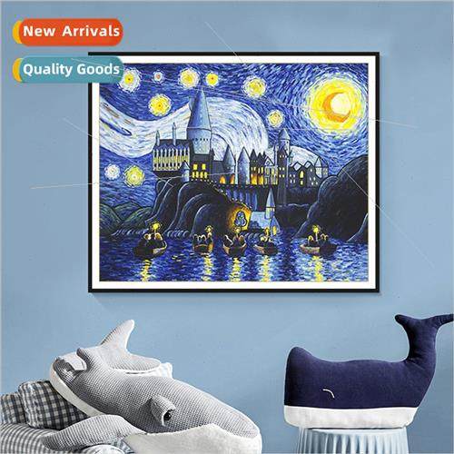 New thread embroidery modern children bedroom wall art simpl