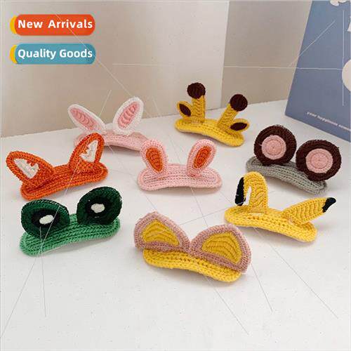 ins cute cartoon wool hair clips headdress small animal BB c