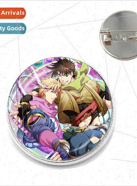 Japan Anime jojos Adventure Time Gemstone Badge Brooch