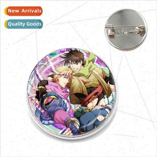 Adventure jojos Time Gemstone Brooch Japan Badge Anime