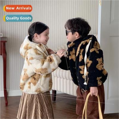 Childrens coat 2023 winter  boys and girls Korean  of the be