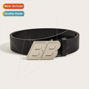 personalized youth punk new buckle belt press casual