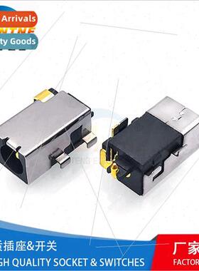 Power Socket nk Plate Gold Plated Horizontal DIP Bent Pin wh
