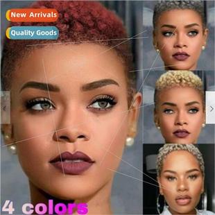 African Small Curly Wigs Europe Wigs Women Short Curly Hair