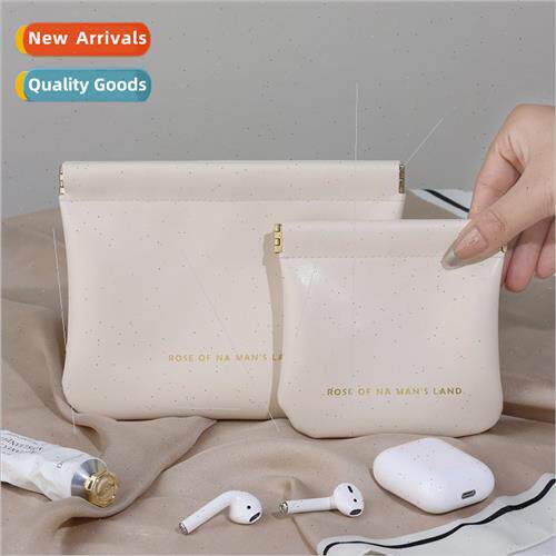 Data cable storage bag automatic closure wired headset carry