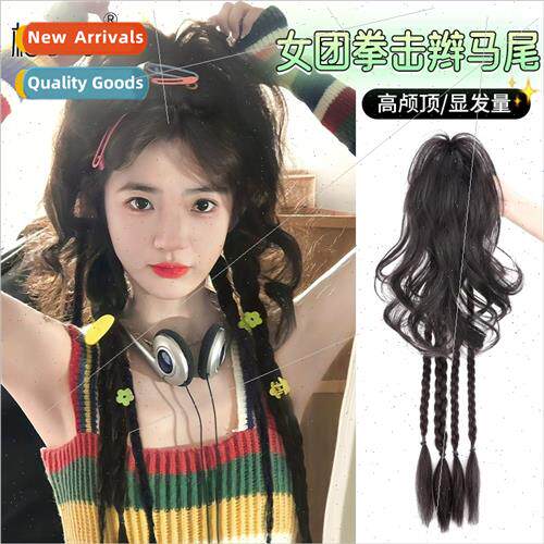 Chicken Hair Head Wig High Ponytail Grab Clip On Boxing Brai