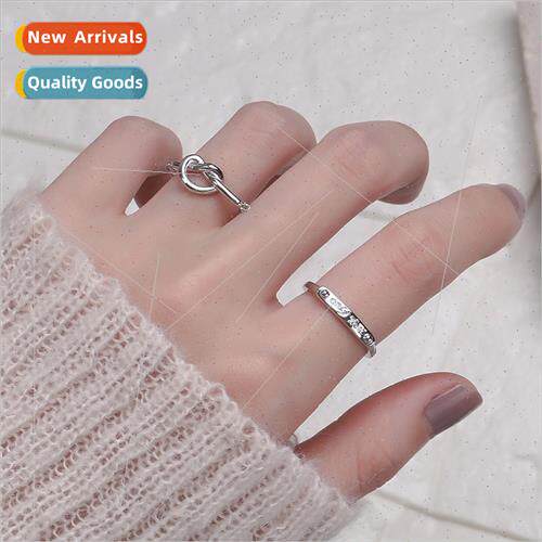 Love Belt Buckle Open Finger Ring Women Round Plaque Letter