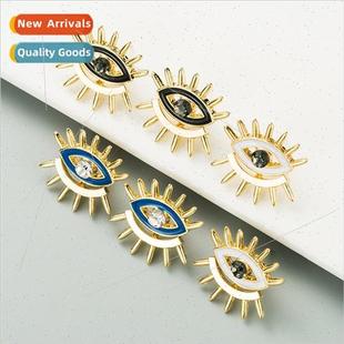 devil eye oil ins drop alloy fashion female Europe earrings