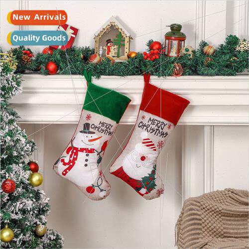 New Christmas Decoration Christmas Socks Old Man Snowman Chr