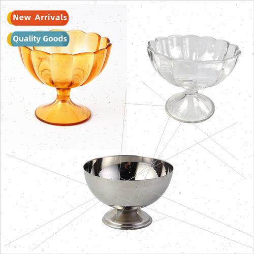 AS plastic ice cream bowl stainless steel salad cups ice cre