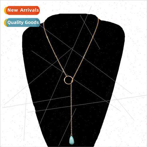 Europe Fashion mple Ladies Handmade Alloy Necklace Metal Loo